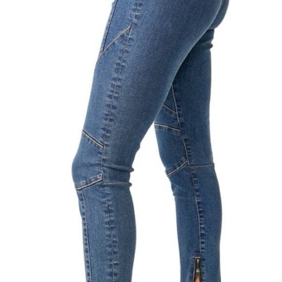 Free People We The Free Bella Moto Mid Rise Skinny Jeans Sz.29 NWT - Picture 6 of 8